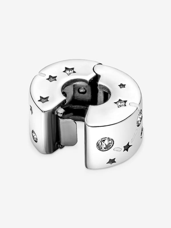 Pandora - Stjerner og Galakse Klips-charm - Sterlingsølv Black