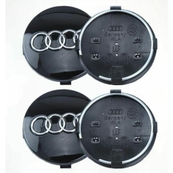4 pcs Audi Car Outer Diameter 69mm Hub Caps, Compatible with A4, A4L, A6L B