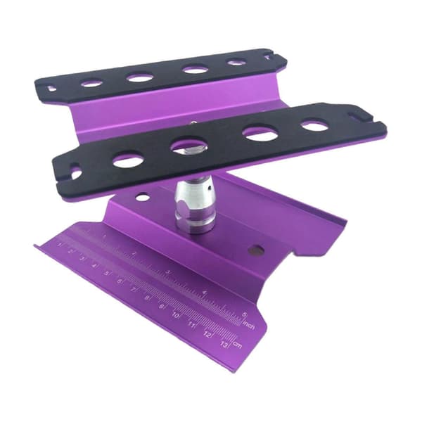 RC Bil Arbeidsstativ Arbeidsstasjon Aluminiumslegering 360 Graders Rotasjon Løftemodell Violet