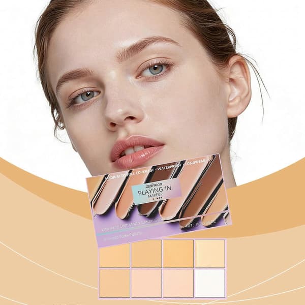 Zephoco Lys Farge Myk Tåke Gradient Concealer Fin Tekstur Lett Passform Naturlig Lett Sminkeeffekt