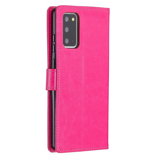 Til Samsung Galaxy A32 4G læderetui med holder til Galaxy A32 4G Pink