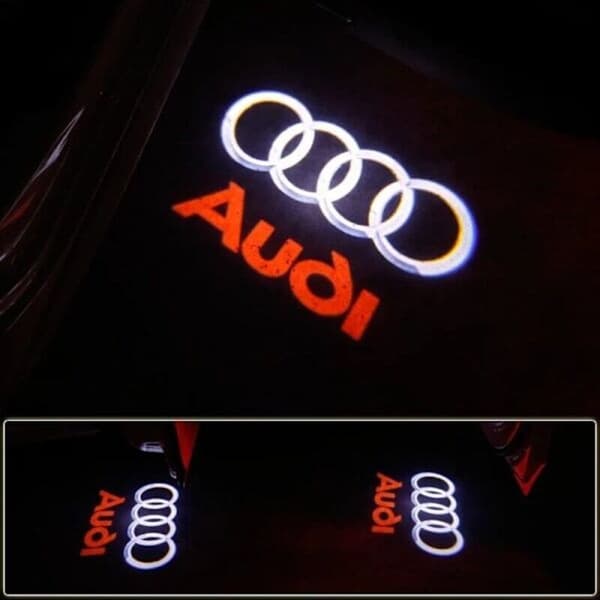 Audi LED-välkomstbelysning. Dörrbelysning. Speciell välkomstbelysning för Audi A1 A3 A4 A5 A6 A7 A8 Q3 Q5 Q7