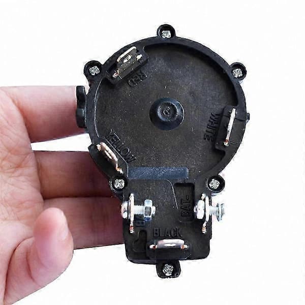 Elektrisk påhengsmotor med hastighetskontroll og propellutskiftningstilbehør for båter 12V 24V Black