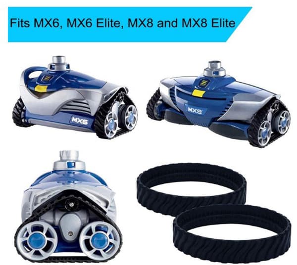 Passer Erstatningspoolrenserrem til MX8 Elite, MX6 Elite, MX8, MX6 R0526100 (2-pak)