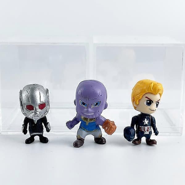 Praktisk och vacker Iron Man Spider-Man Avengers: Endgame 12-delars Thanos Thor samlarfigurdisplay-set