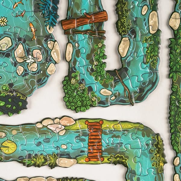 EDGE PIECE PUZZLE Full Edge Puzzle Challenge: Seemingly simple, but actually difficult; Relaxing and entertaining edge puzzle with the most edge pieces.