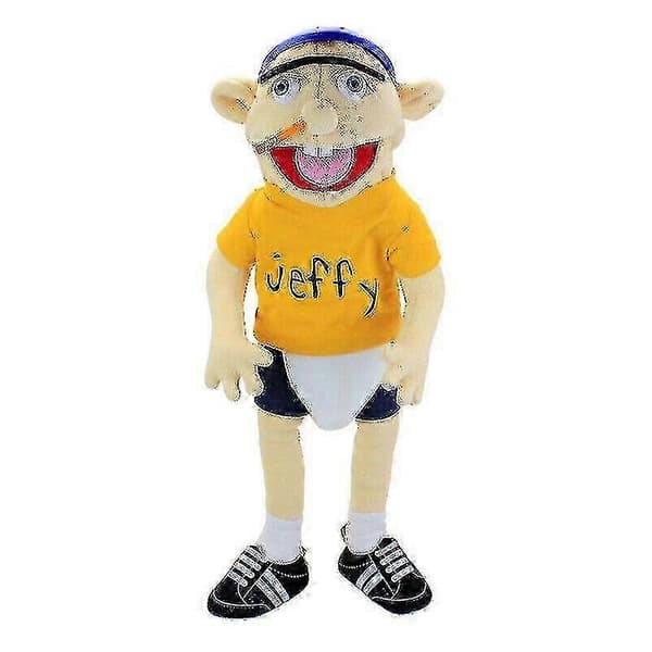 58 cm Jeffy plyschleksak Jeffy hatt handdocka spel gosedjur barnpresenter 26s