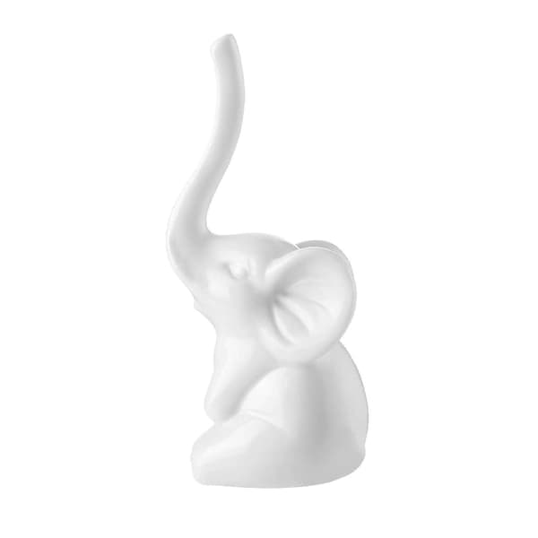 Porcelæns Elefant Statue Ringholder Sød 4,5x12 cm til Kvinder Piger
