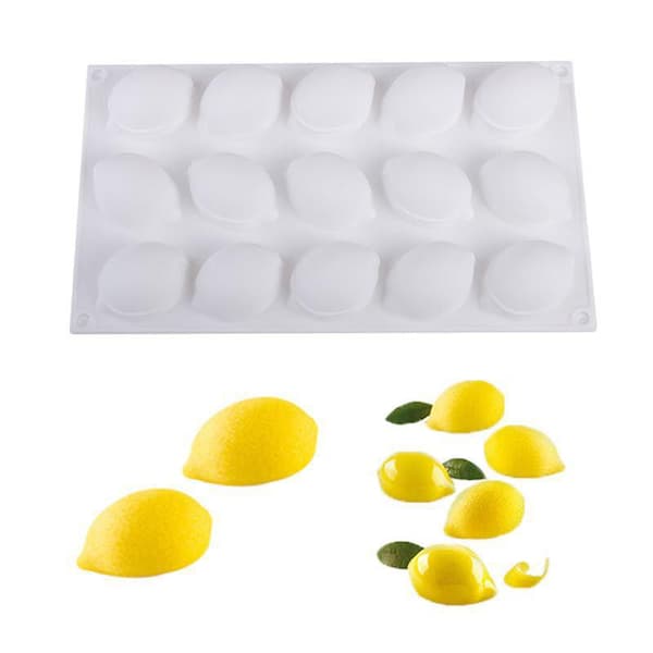 Citron Silikonform Mousse Chokoladeforme til Hjemmelavet Sæbe Kage Bageudstyr Former 1.1