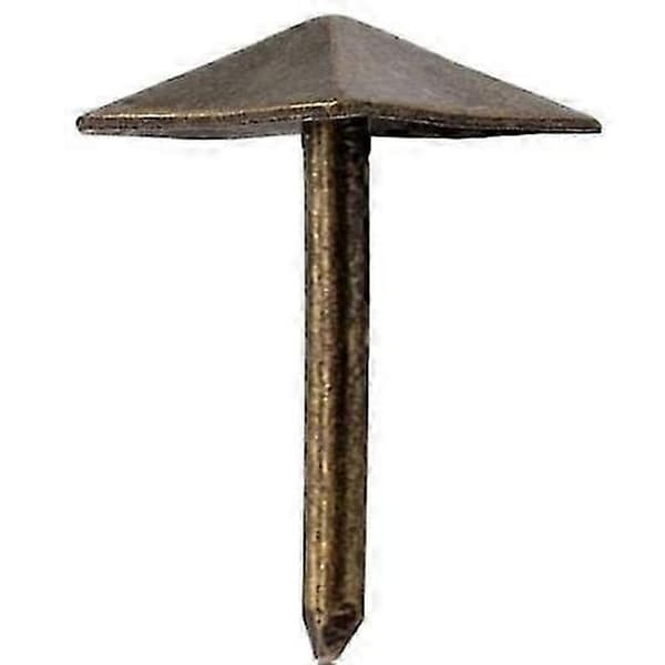2026 Egnet 40 dekorative messing søm, 12x12mm, bronze finish.