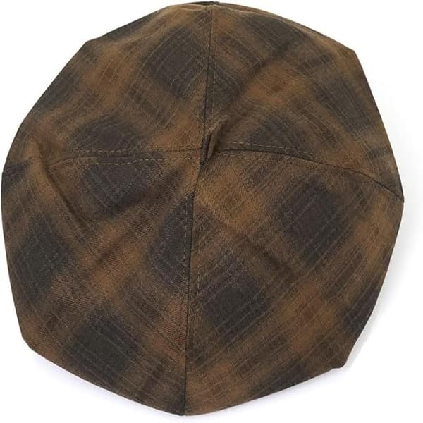Dame ternet baret malerhat vintage fransk stil kasket brown