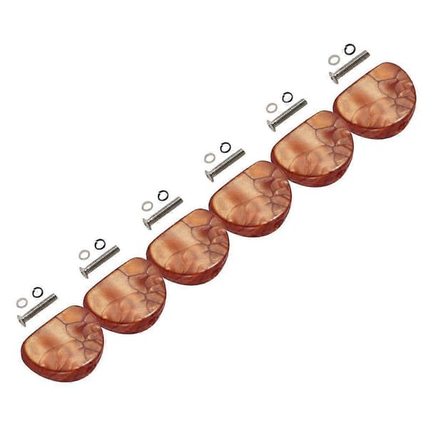 5x6 Stykker Stemmeskruer Maskinhoder Knotter Håndtak for Gitar Deler Kaffe 5 Pcs
