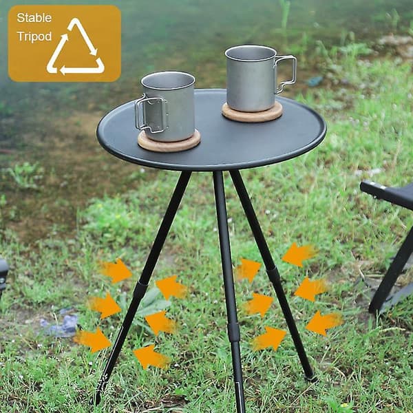 Praktisk og smukt mini-bord bærbart mini-te-kaffebord stativbord til camping, vandreture, backpacking, fiskeri