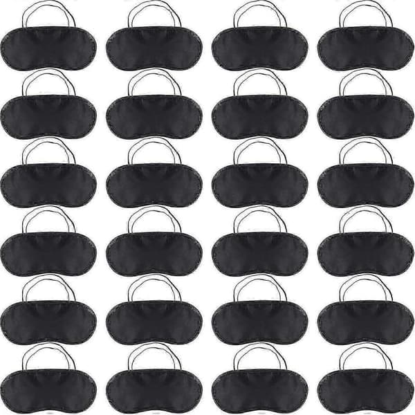 24-pack Sömnmask Ögonskugga, Mjuk Ögonbindel Resesömnskydd Bekvämt