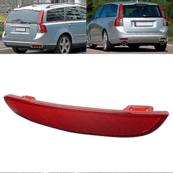 Bakre stötfångarreflektor för Volvo S40 V50 2008-2015, höger sida röd linsenhet