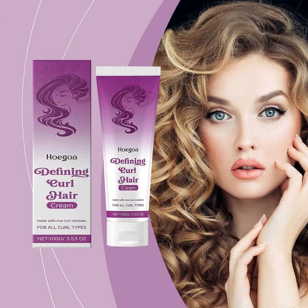 Hårstyling Elastisk Gel Nærer Håret, Udglatter Krus, Tilføjer Glans Og Forbedrer Krøllet Hårs Elasticitet