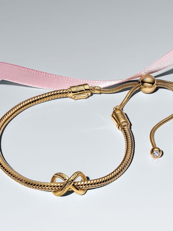 Pandora - Forever & Always Infinity -rannekorusetti - 14k kullattu
