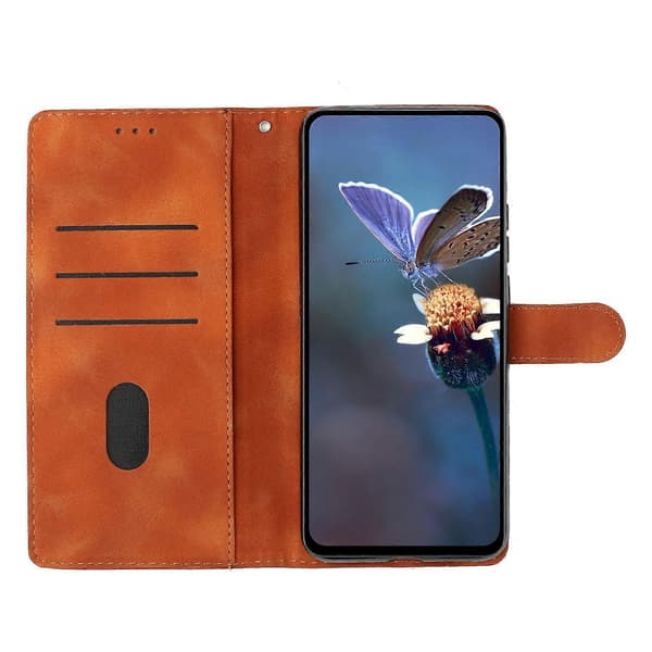 Blommönstrad PU-fodral för Xiaomi 14T Pro Brown