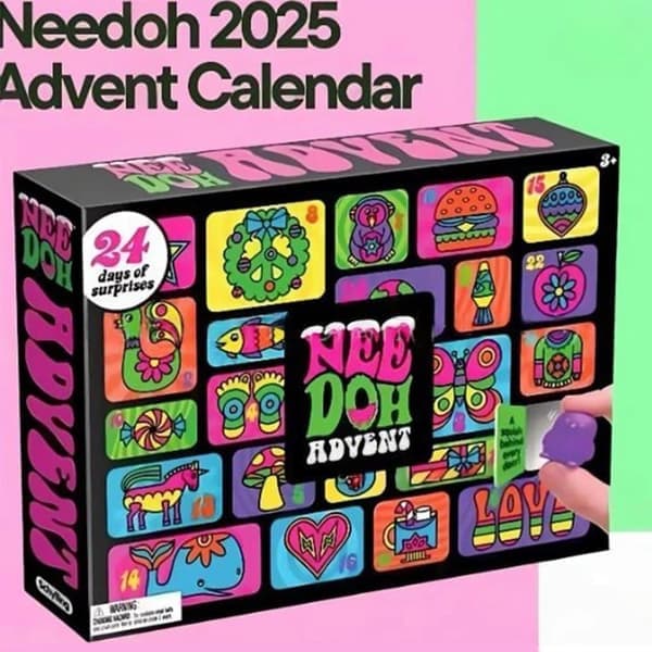 Needoh Advent Calendar 2026 - Fun Stress Balls and Surprises