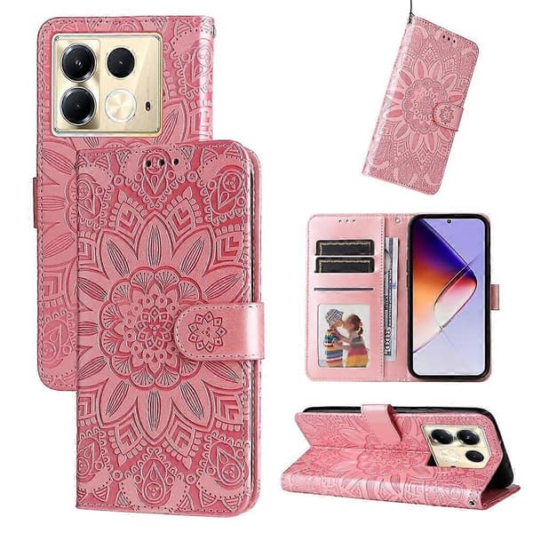 PU-telefoncover til Infinix Note 40 5G Pink