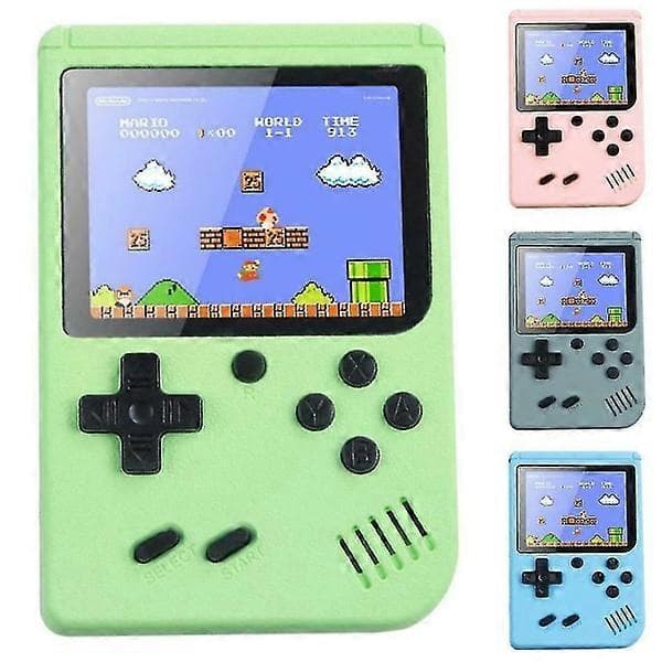 Inbyggd 500 klassiska spel Retro TV-spelskonsol Barnpresent blå! blue