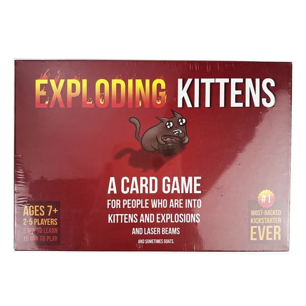 Exploding Kittens Original Familie Kortspil 56 Kort Alder 7+ 2-5 Spillere 15 Min Spilletid