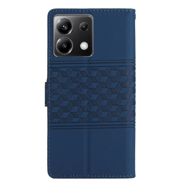 Diamantpræget læderetui til Xiaomi Poco X6 Dark blue