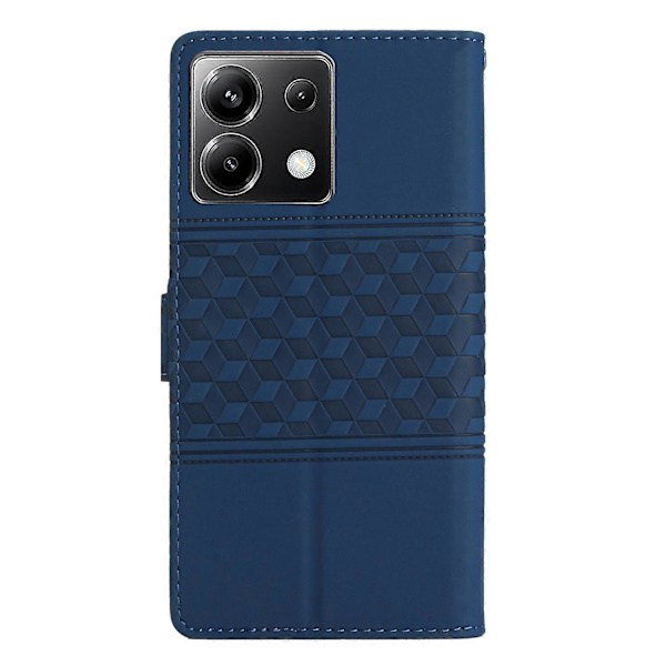 Diamantpreget skinnveske til Xiaomi Poco X6 Dark blue