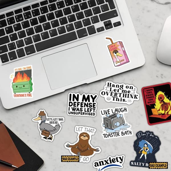 150 Funny Stickers for Adults (Obscene) Water Bottle Sticker Pack, Waterproof Cool Stickers for Laptops