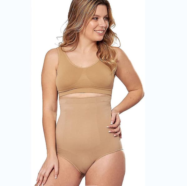 Veeki Body Shaper Tummy Control-truse Shapewear for kvinner --- Hudfarget størrelse 4XL