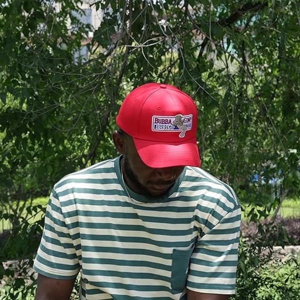 Bubba Gump Baseball Cap Justerbar Shrimp Co. Broderte Forest Gump Kostymehatter red
