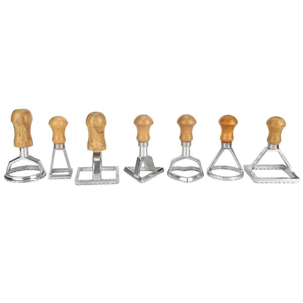 Praktisk og vakker 7 STK Dumplingsformer DIY Kaker Bakverk Pasta Stempel Press Kutter Maker