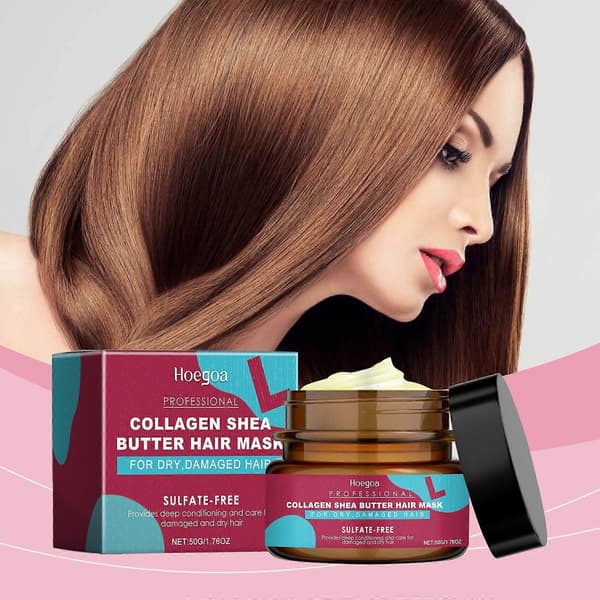 Begränsad tid!! Keratin Hårmask - Reparerar och vårdar frissigt, torrt hår, återställer glans, Keratin Hårmask