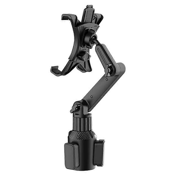 Praktisk og smuk bilkopholder tabletmontering Universal lang hals bilkop mini PC-holder 2 aksel roterende tabletter bilmontering