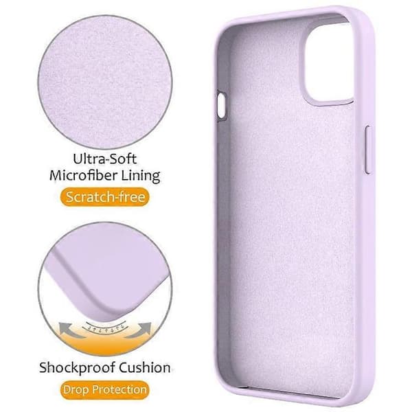 Kompatibelt magnetisk deksel til iPhone 11 med ringstativ PC + silikon, fallsikkert telefondeksel Purple