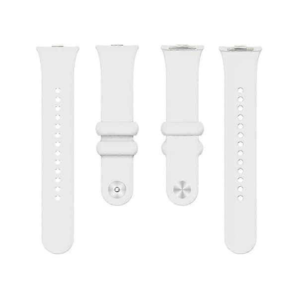 For Xiaomi Smart Band 8 Pro Solid Farge Armbånd Erstatning Silikon Klokkerem White White