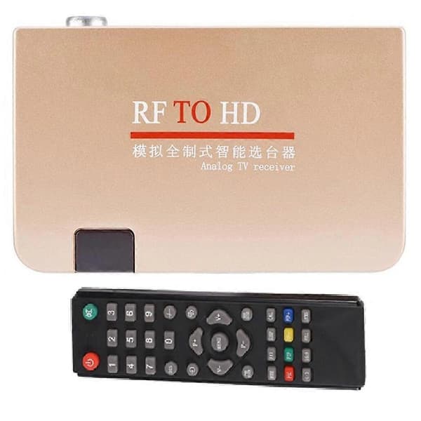 RF til HDMI-kompatibel omformer analog TV-fjernkontroll støtter alle standardsignaler plugg