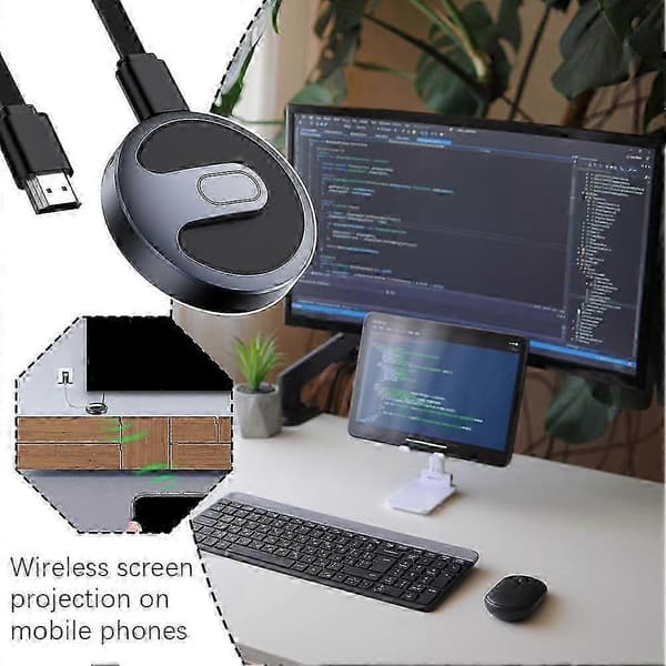 Plug & Play kannettava langaton HD-videodongle-sovitin lähetysprojektori 26s