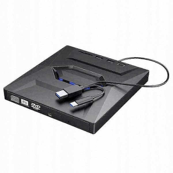 Bærbar MiniDisc-spiller med USB-opptak og ekstern DVD-stasjon