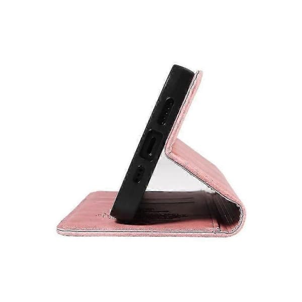 PU læder magnetisk folio pung etui til Samsung Galaxy A15 Slim P... Pink