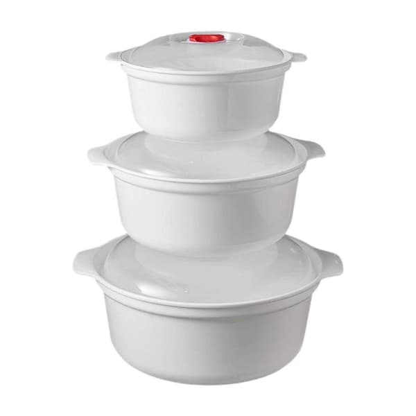 3 Microwave Safe Bowls with Lids, Practical Microwave Safe Appliances for Small Kitchens.