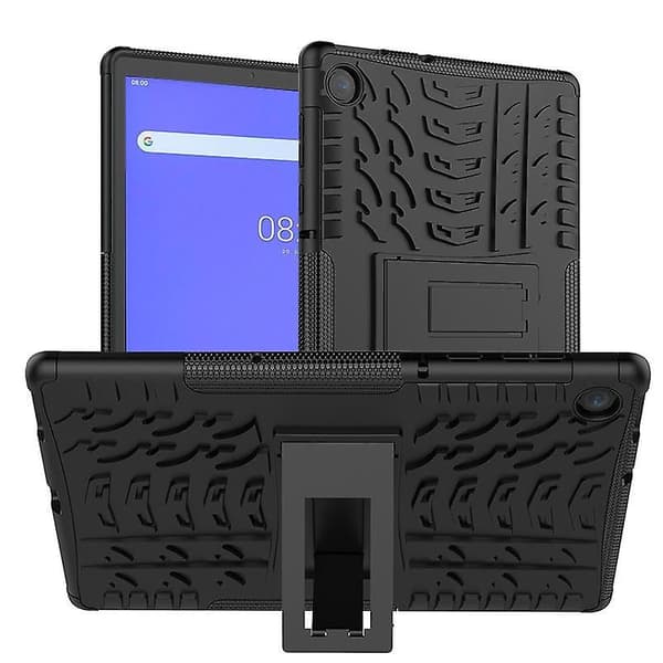 Til Lenovo Tab M10 Plus TB-X606F etui med dækmønster Black