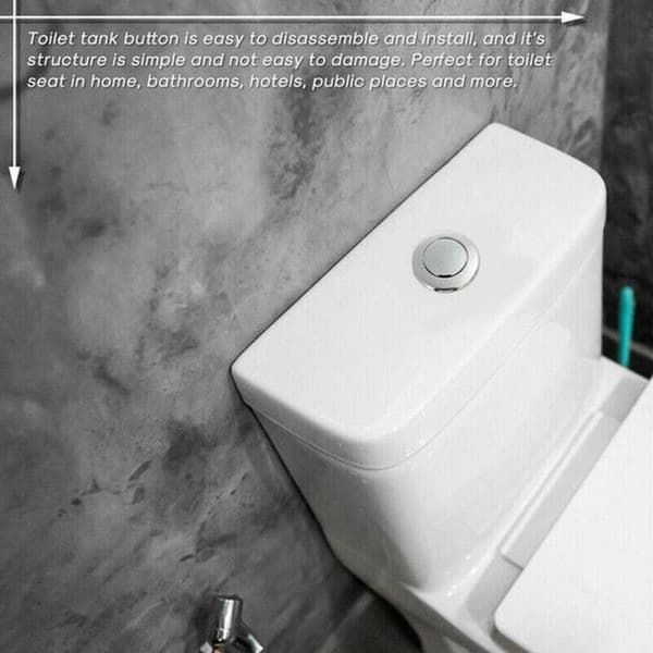 Spyleknapp, 38 mm trykknapp for bad og WC Vannbesparende enhet - Egnet for toalettcisterner