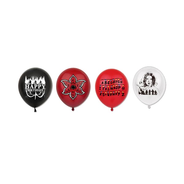 Stranger Things sesong 5 bursdagsfestdekorasjoner – banner, kakepynt og ballonger