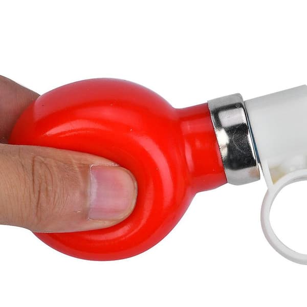 Hög Metall Gummi Cykelhorn för Barn, Blå, Passar 22,2mm Styre