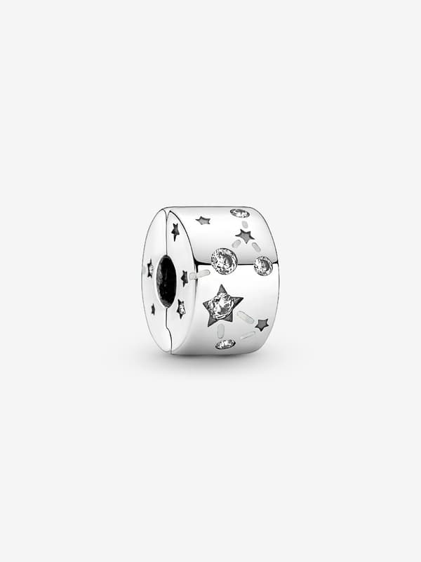 Pandora - Stjerner og Galakse Klips-charm - Sterlingsølv Black