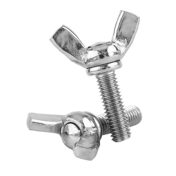5 stk. pose 304 rustfrit stål vingemøtrikker bolte maskinreparationstilbehør (M5 * 20 mm)