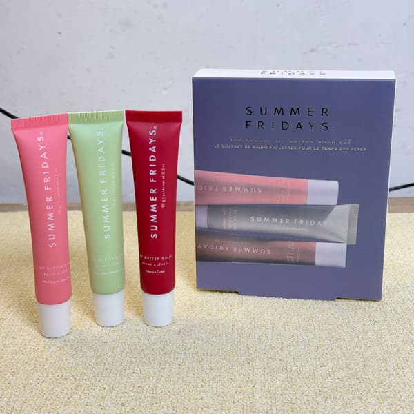 SummerFridays Lip Gloss Set - Hydrating Set (poppy + sweet mint + vanilla beige)