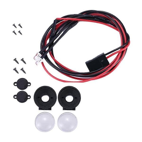 CNC Metal Kofanger til WPL D12 1:10 Skala RC Bil Pickup Truck Tilbehør Front Front Round Light