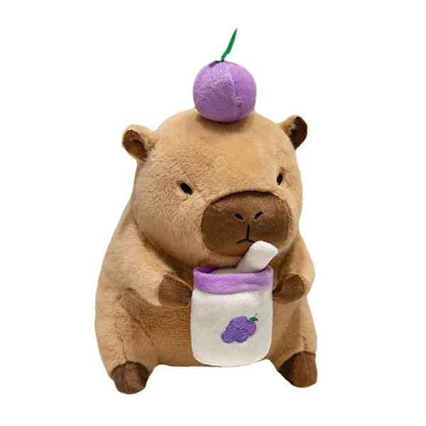 Capybara Udstoppede Legetøj, Plys Capybara Dukke, Sød Capybara Udstoppede Dyr 40cm Grape